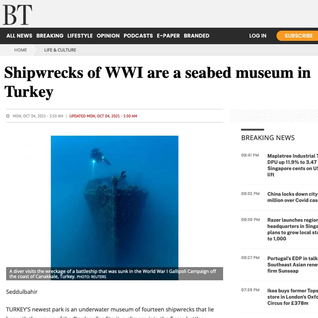 BT – Gallipoli Shipwrecks